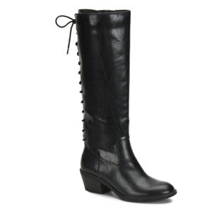 Sonoma Womens Black knee high Laced-Back boots